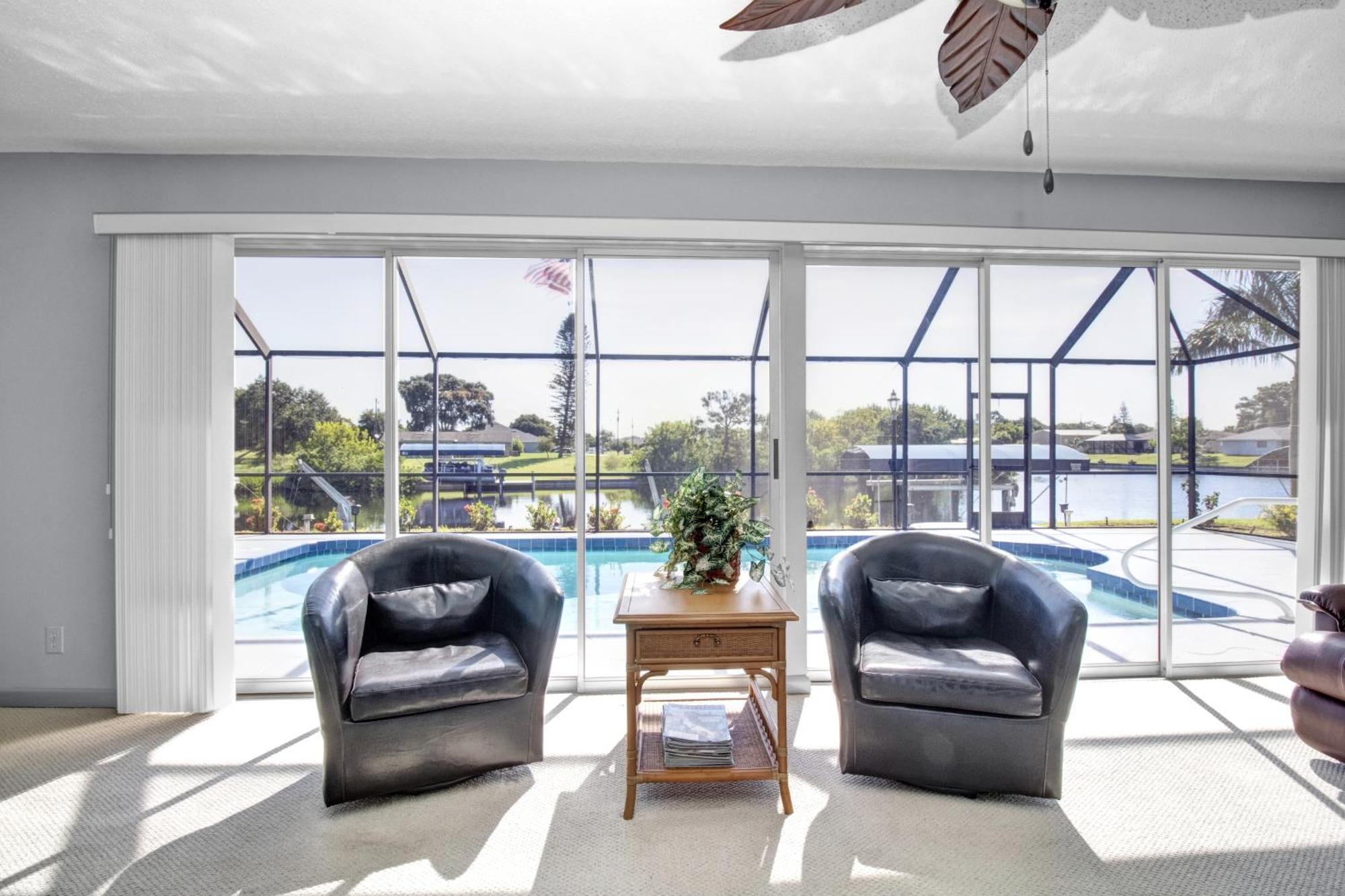 Pet Friendly Canal Front 3-Bedroom Grand Villa With Pool, Linai And Dock Port Charlotte Εξωτερικό φωτογραφία